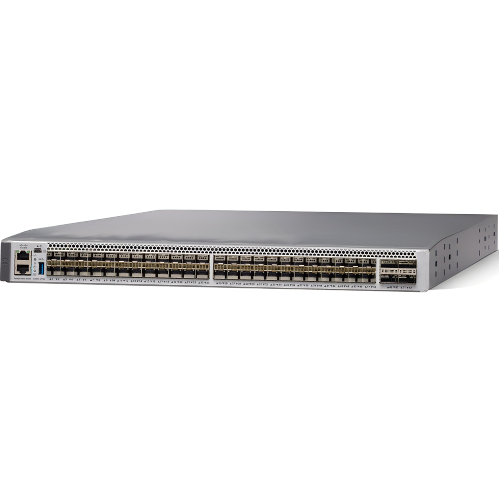 c9500-48y4c-a-front-left Cisco Catalyst 9500 Series high performance 48-port 25G switch, NW Adv. License – Image 1