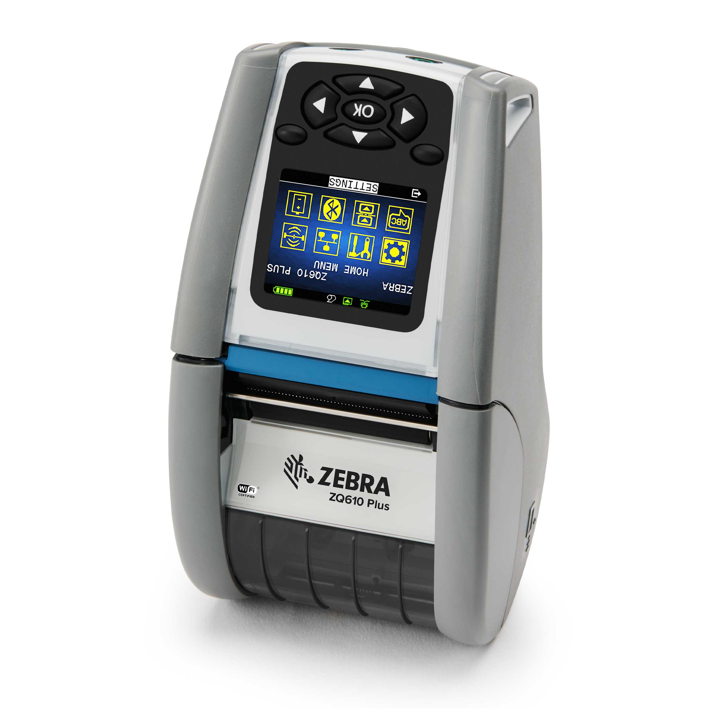 zq610-plus-hc-front-left Zebra ZQ610 Plus-HC, 19mm Core, RS232, Bluetooth (BLE), 8 points/mm (203 dpi) – Image 1