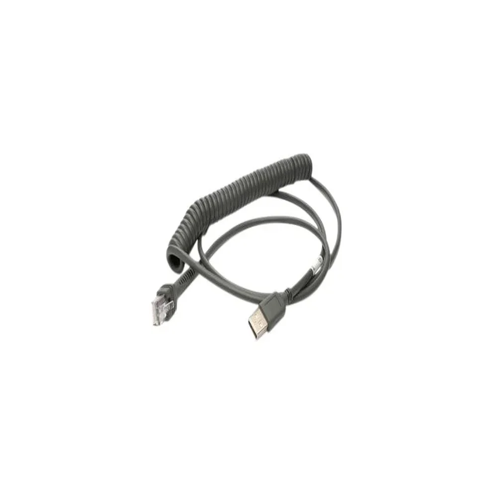 CAB-441 Datalogic CAB-441 - Câble USB, Type A, alimentation externe, spiralé, 8 pieds (2,4m) – Image 1
